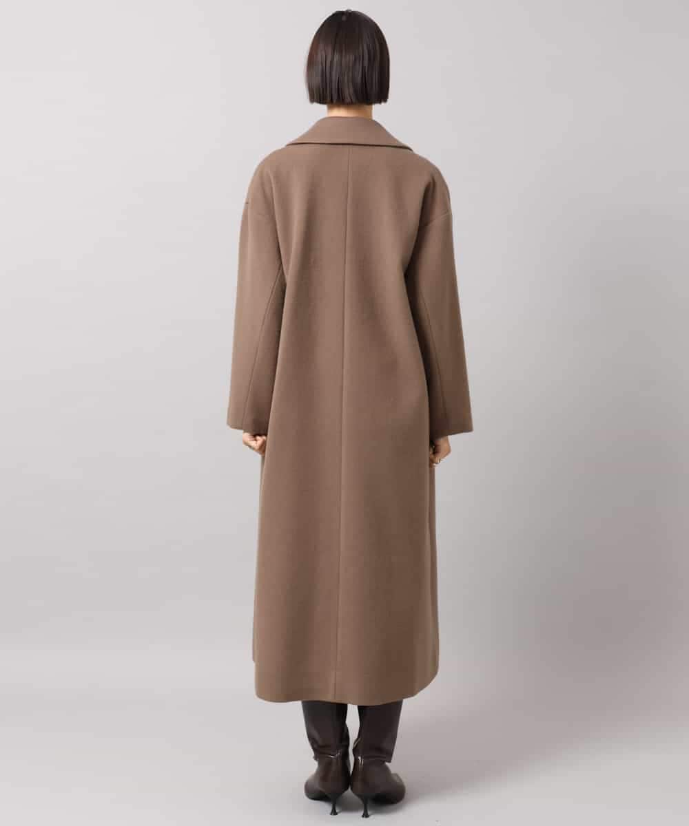 FMUBG55580 MICHEL KLEIN(ミッシェルクラン) ロングチェスターコート ブラウン