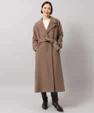 FMUBG55580 MICHEL KLEIN(ミッシェルクラン) ロングチェスターコート ブラウン