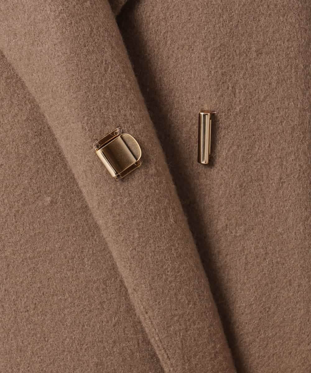 FMUBG55580 MICHEL KLEIN(ミッシェルクラン) ロングチェスターコート ブラウン