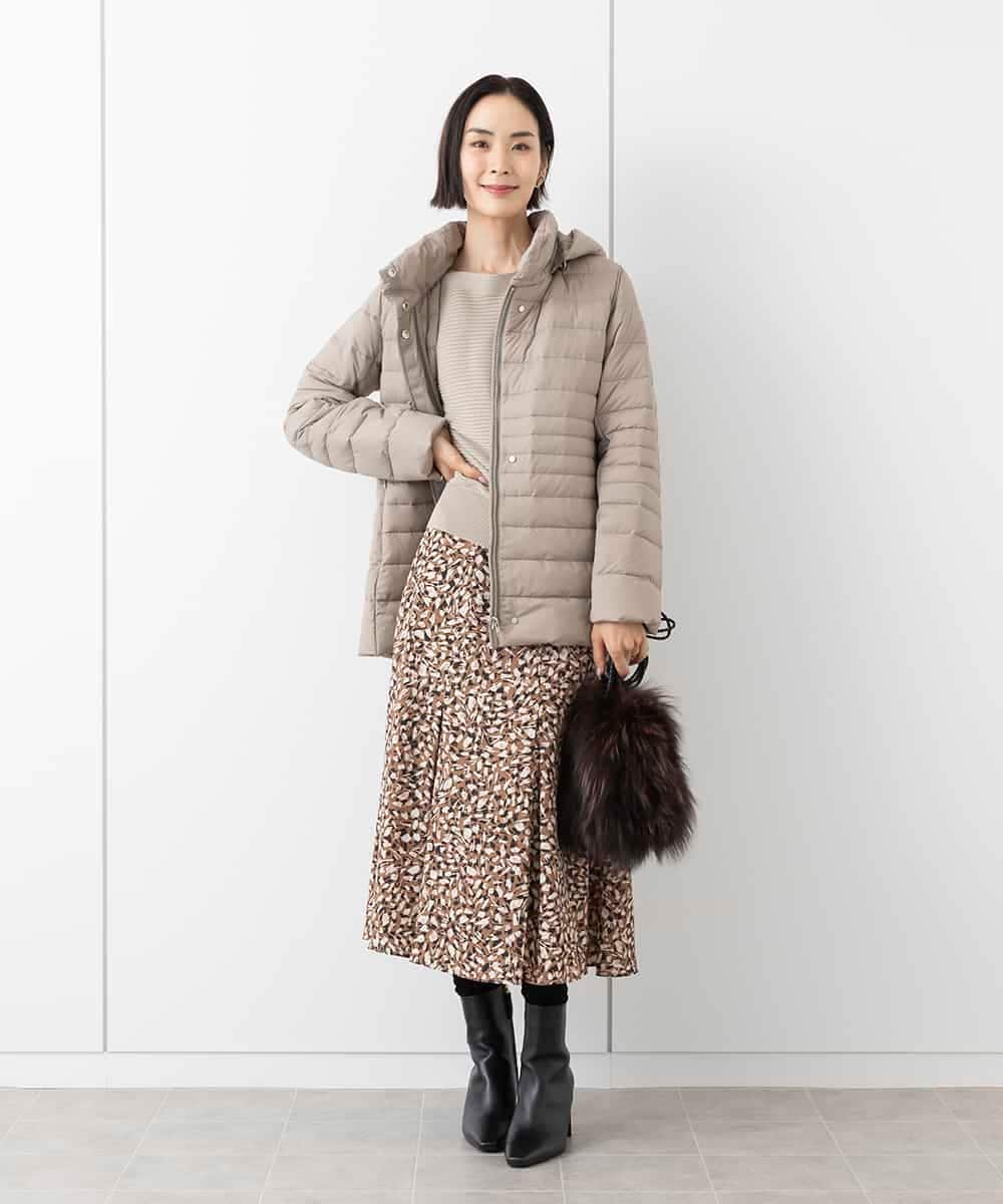 FMVAA40570 MICHEL KLEIN(ミッシェルクラン) [定番人気]2WAYストレッチダウンジャケット ブラック