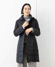 FMVAA41610 MICHEL KLEIN(ミッシェルクラン) [定番人気]2WAYストレッチダウンミドルコート ブラック