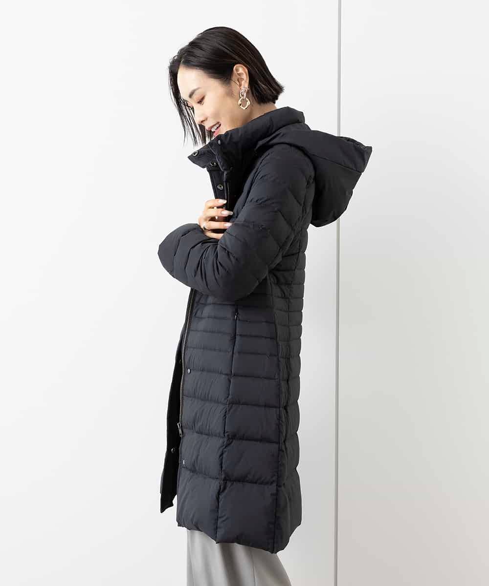 FMVAA41610 MICHEL KLEIN(ミッシェルクラン) [定番人気]2WAYストレッチダウンミドルコート ブラック