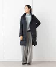 FMVAA41610 MICHEL KLEIN(ミッシェルクラン) [定番人気]2WAYストレッチダウンミドルコート ブラック