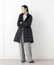 FMVAA41610 MICHEL KLEIN(ミッシェルクラン) [定番人気]2WAYストレッチダウンミドルコート ブラック