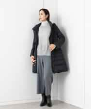 FMVAA41610 MICHEL KLEIN(ミッシェルクラン) [定番人気]2WAYストレッチダウンミドルコート ブラック