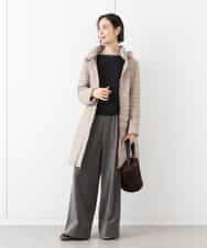FMVAA41610 MICHEL KLEIN(ミッシェルクラン) [定番人気]2WAYストレッチダウンミドルコート ブラック