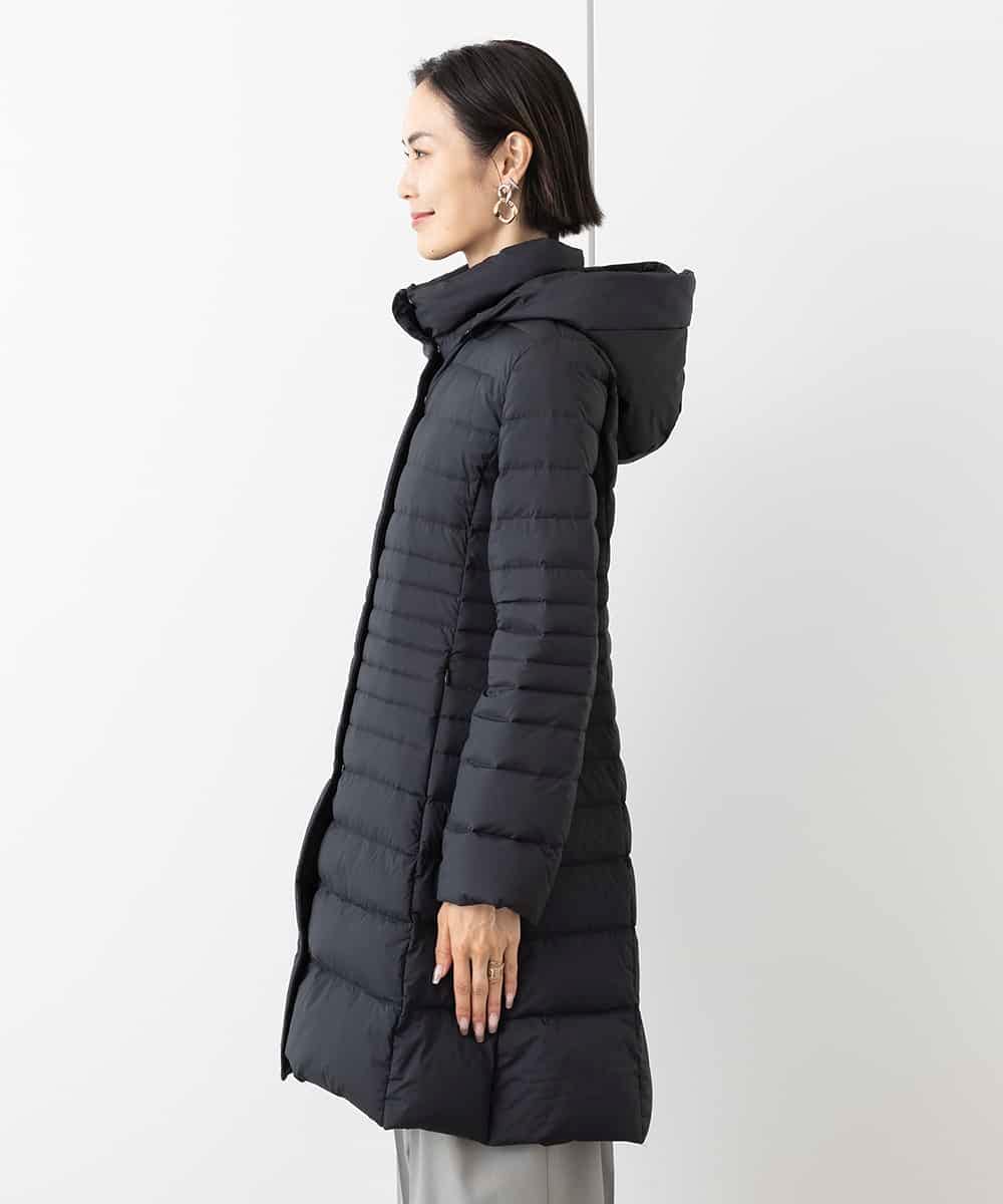 FMVAA41610 MICHEL KLEIN(ミッシェルクラン) [定番人気]2WAYストレッチダウンミドルコート ブラック