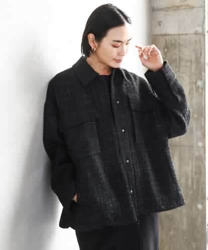 FMVAE51450 MICHEL KLEIN ファンシーツイードCPOジャケット