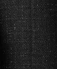 FMVAE51450 MICHEL KLEIN(ミッシェルクラン) ファンシーツイードCPOジャケット ブラック