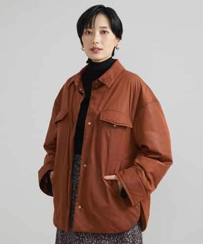 FMVAV35450 MICHEL KLEIN グロッシータフタ中綿CPOジャケット