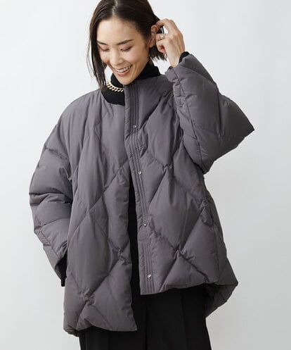 FMVAV45530 MICHEL KLEIN [撥水素材]ダイヤモンドキルティングダウンコート