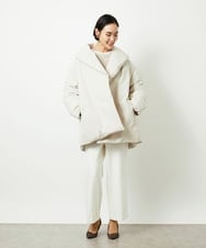 FMVBD06560 MICHEL KLEIN(ミッシェルクラン) ［撥水加工］ショールカラーダウンコート ブラック