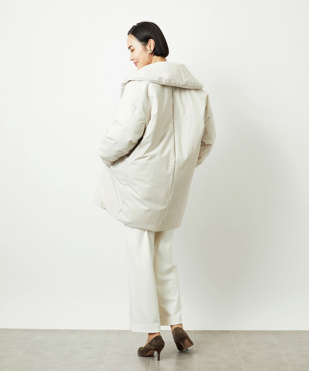 FMVBD06560 MICHEL KLEIN(ミッシェルクラン) ［撥水加工］ショールカラーダウンコート ブラック