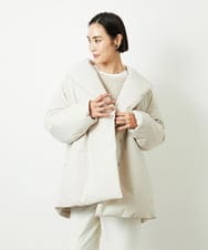 FMVBD06560 MICHEL KLEIN(ミッシェルクラン) ［撥水加工］ショールカラーダウンコート ブラック