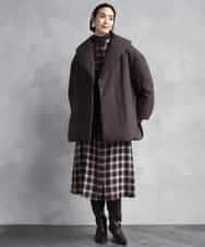 FMVBD06560 MICHEL KLEIN(ミッシェルクラン) ［撥水加工］ショールカラーダウンコート ブラック