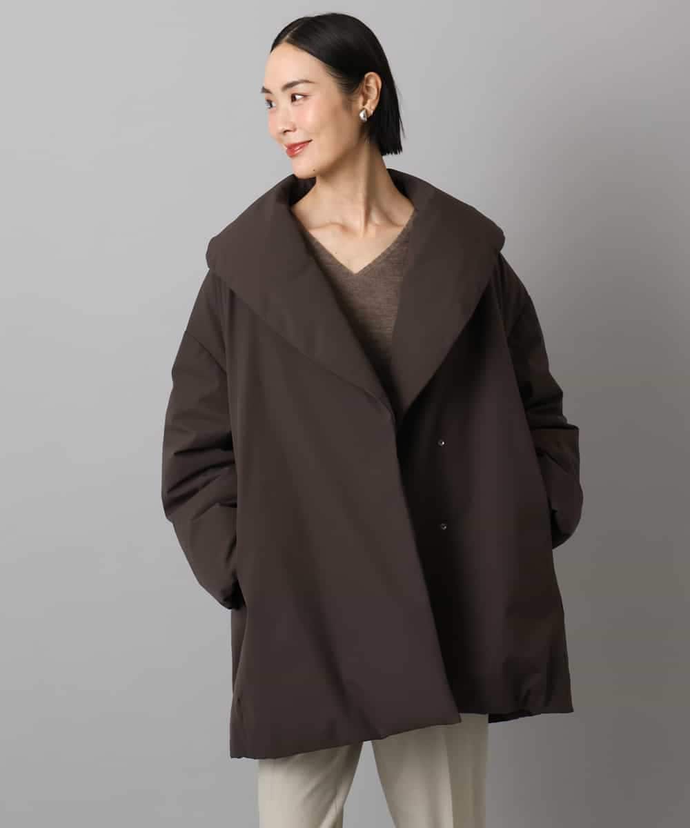 FMVBD06560 MICHEL KLEIN(ミッシェルクラン) ［撥水加工］ショールカラーダウンコート ブラック