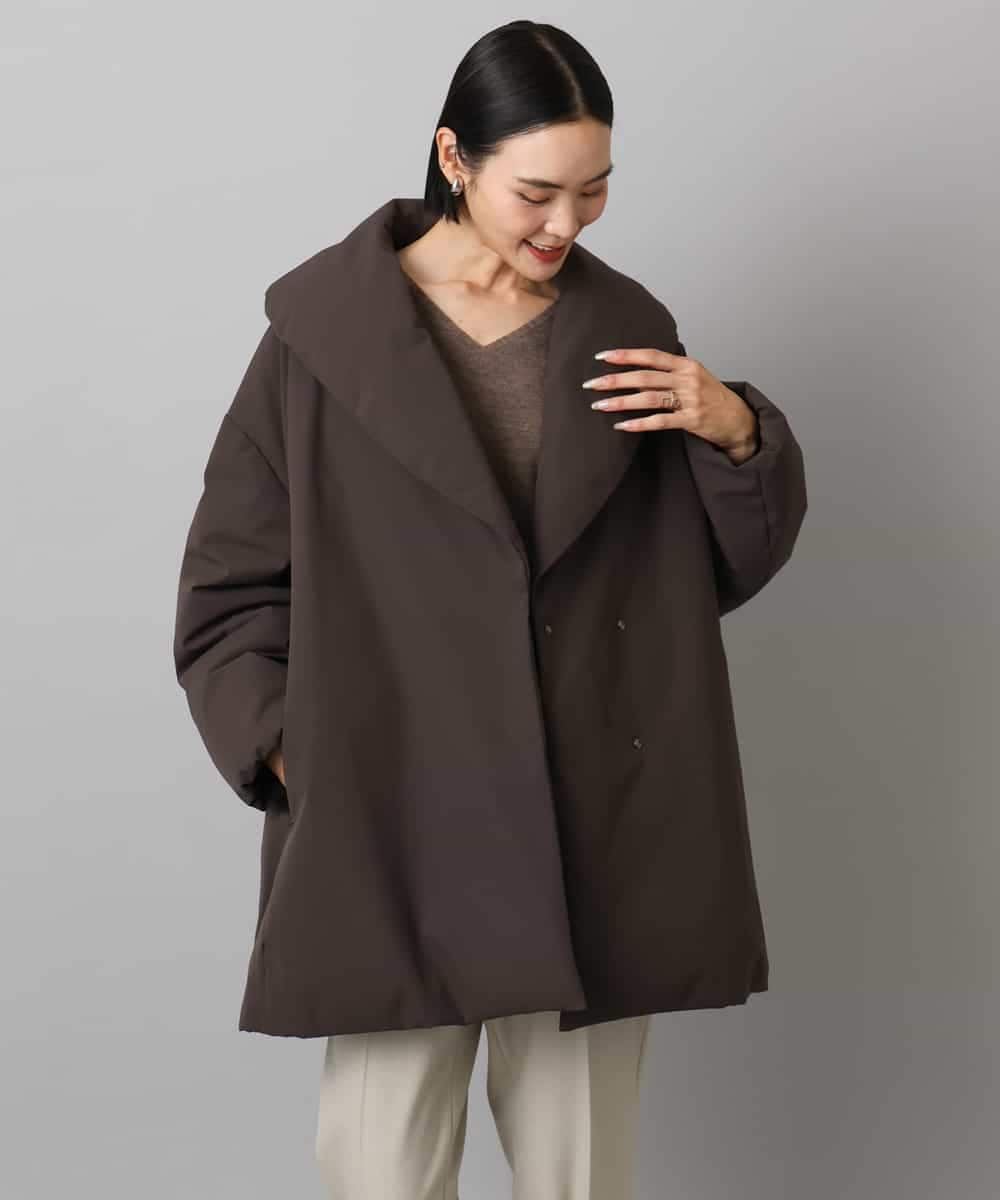 FMVBD06560 MICHEL KLEIN(ミッシェルクラン) ［撥水加工］ショールカラーダウンコート ブラック