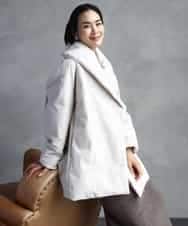 FMVBD06560 MICHEL KLEIN(ミッシェルクラン) ［撥水加工］ショールカラーダウンコート ブラック