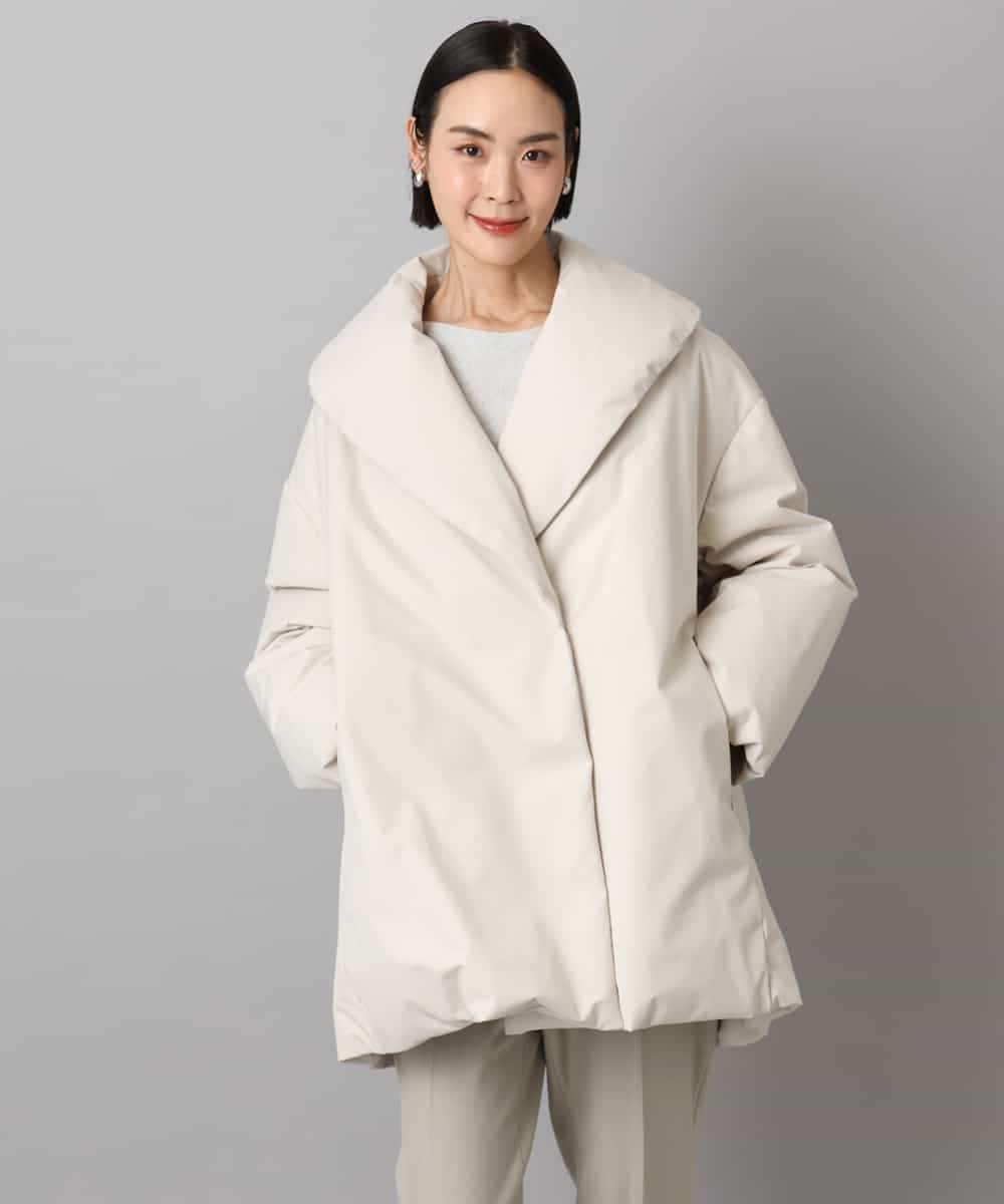 FMVBD06560 MICHEL KLEIN(ミッシェルクラン) ［撥水加工］ショールカラーダウンコート ブラック