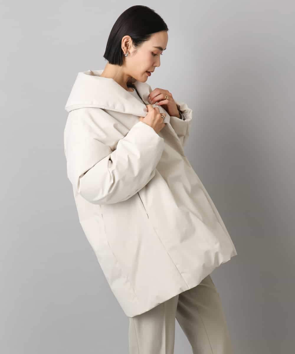 FMVBD06560 MICHEL KLEIN(ミッシェルクラン) ［撥水加工］ショールカラーダウンコート ブラック