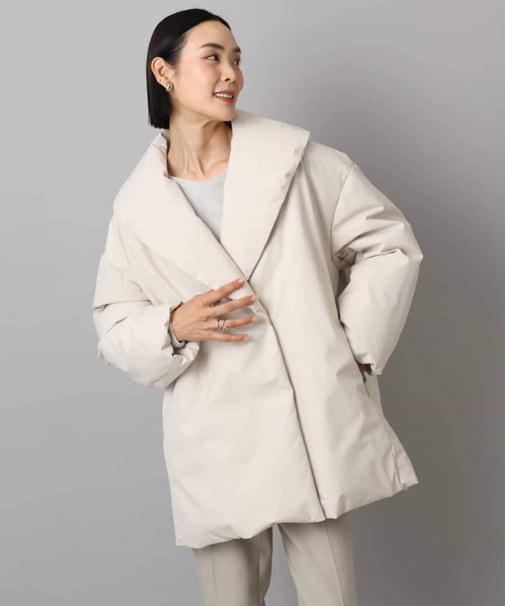 FMVBD06560 MICHEL KLEIN(ミッシェルクラン) ［撥水加工］ショールカラーダウンコート ブラック