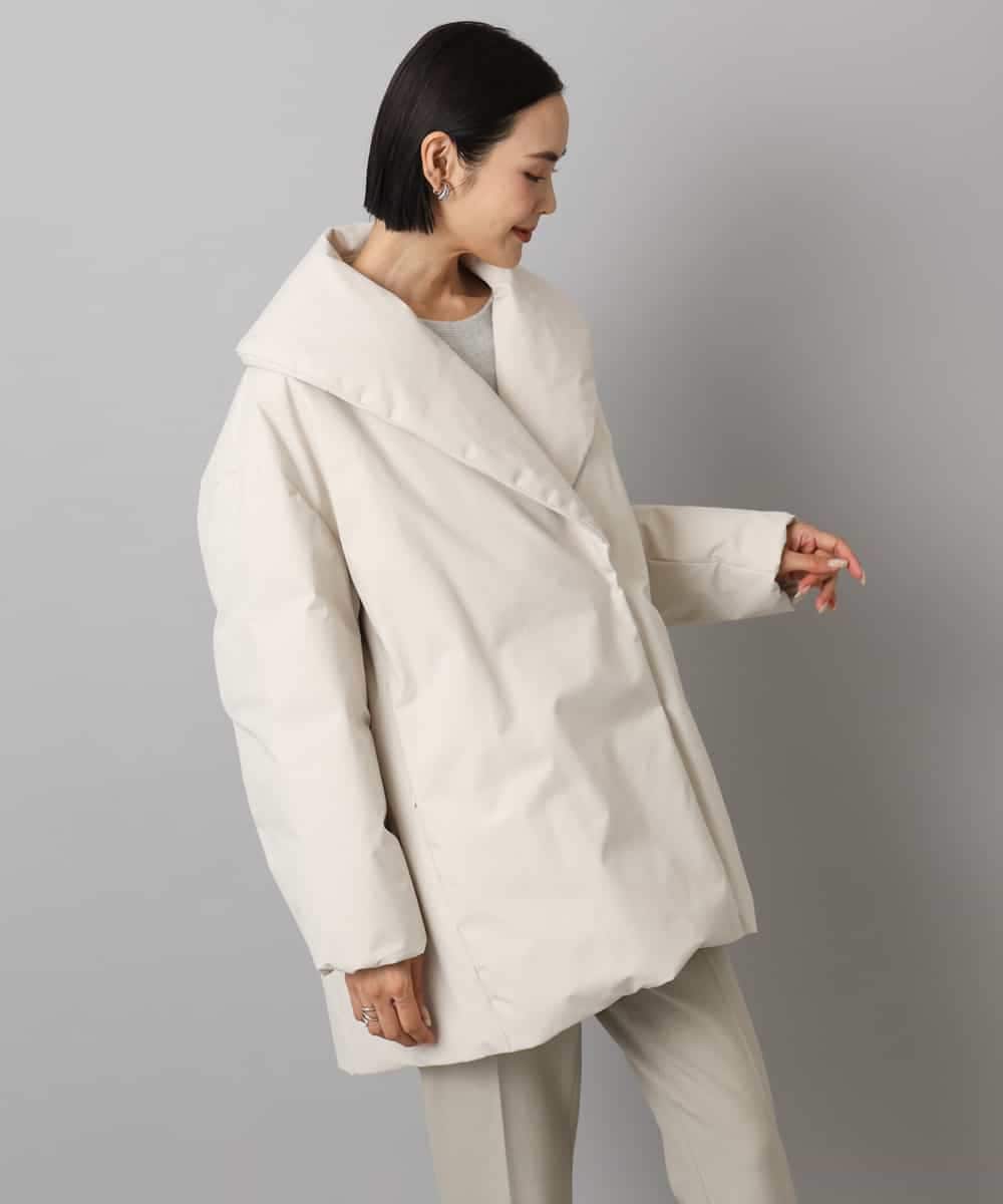 FMVBD06560 MICHEL KLEIN(ミッシェルクラン) ［撥水加工］ショールカラーダウンコート ブラック