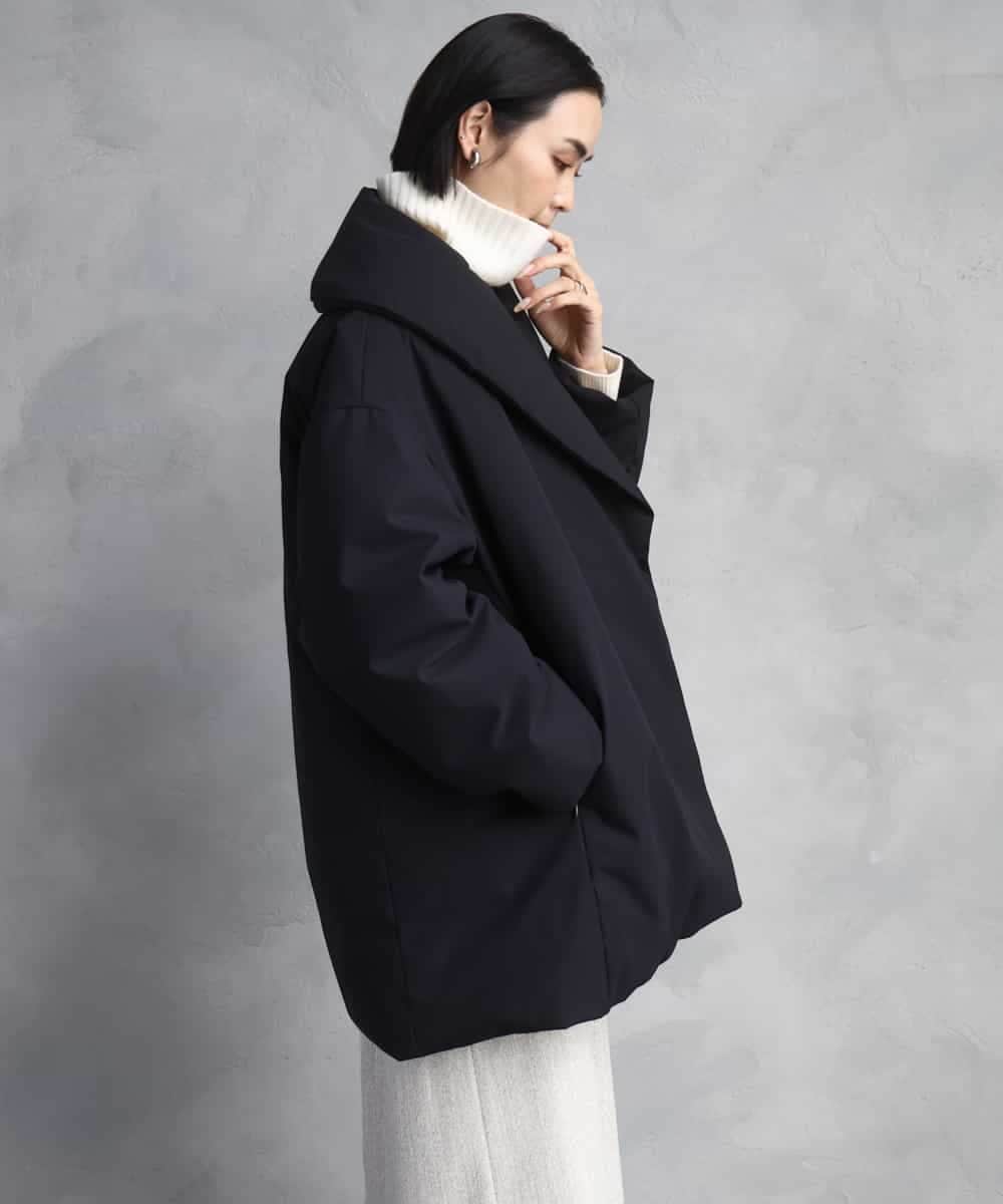 FMVBD06560 MICHEL KLEIN(ミッシェルクラン) ［撥水加工］ショールカラーダウンコート ブラック