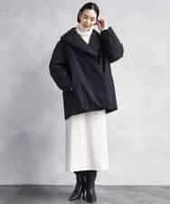 FMVBD06560 MICHEL KLEIN(ミッシェルクラン) ［撥水加工］ショールカラーダウンコート ブラック