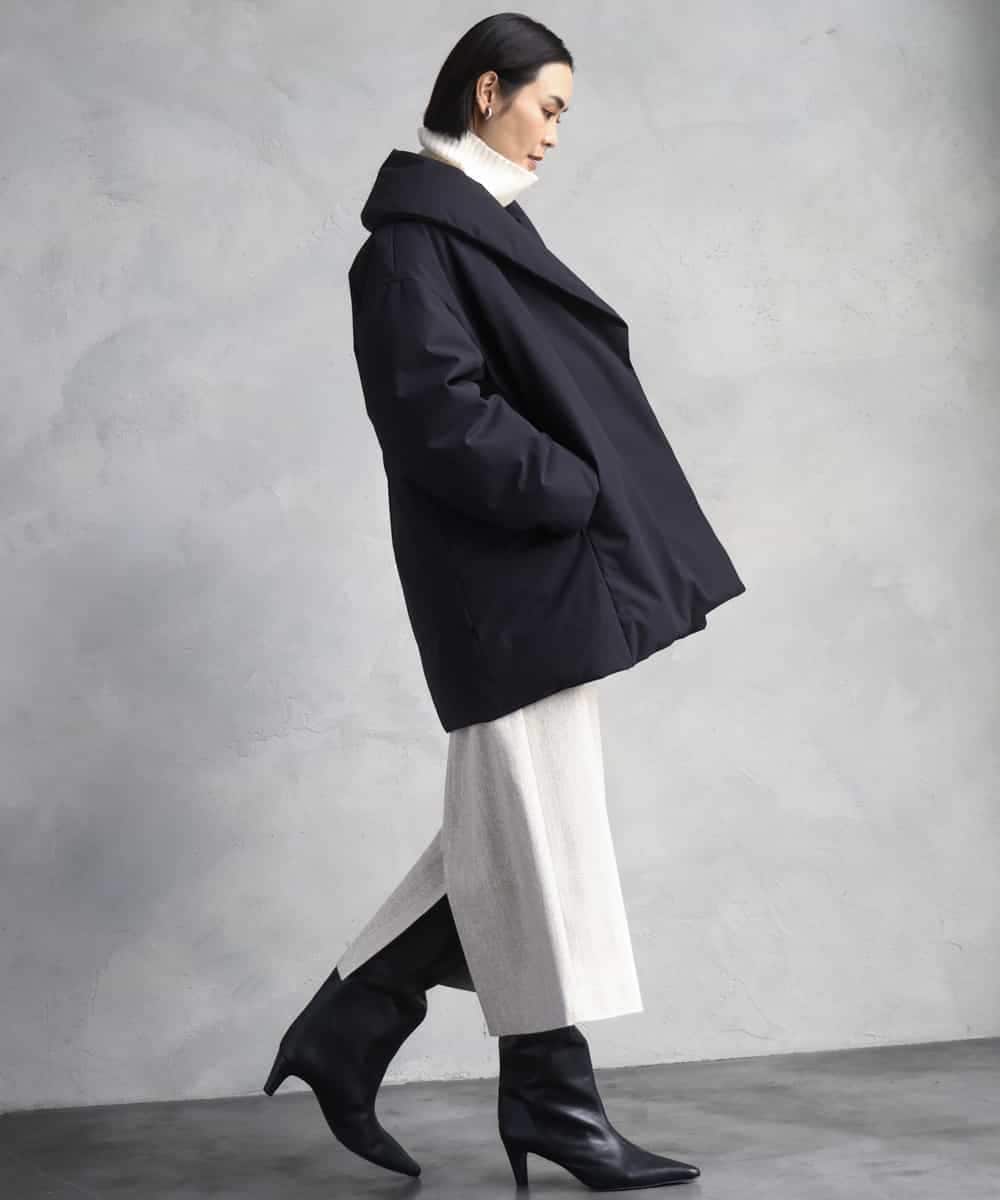 FMVBD06560 MICHEL KLEIN(ミッシェルクラン) ［撥水加工］ショールカラーダウンコート ブラック