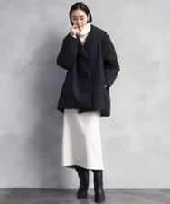 FMVBD06560 MICHEL KLEIN(ミッシェルクラン) ［撥水加工］ショールカラーダウンコート ブラック