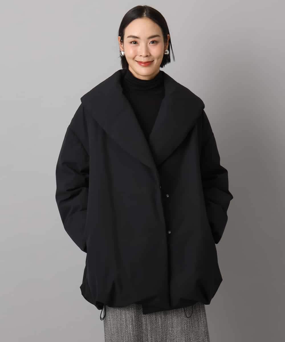 FMVBD06560 MICHEL KLEIN(ミッシェルクラン) ［撥水加工］ショールカラーダウンコート ブラック