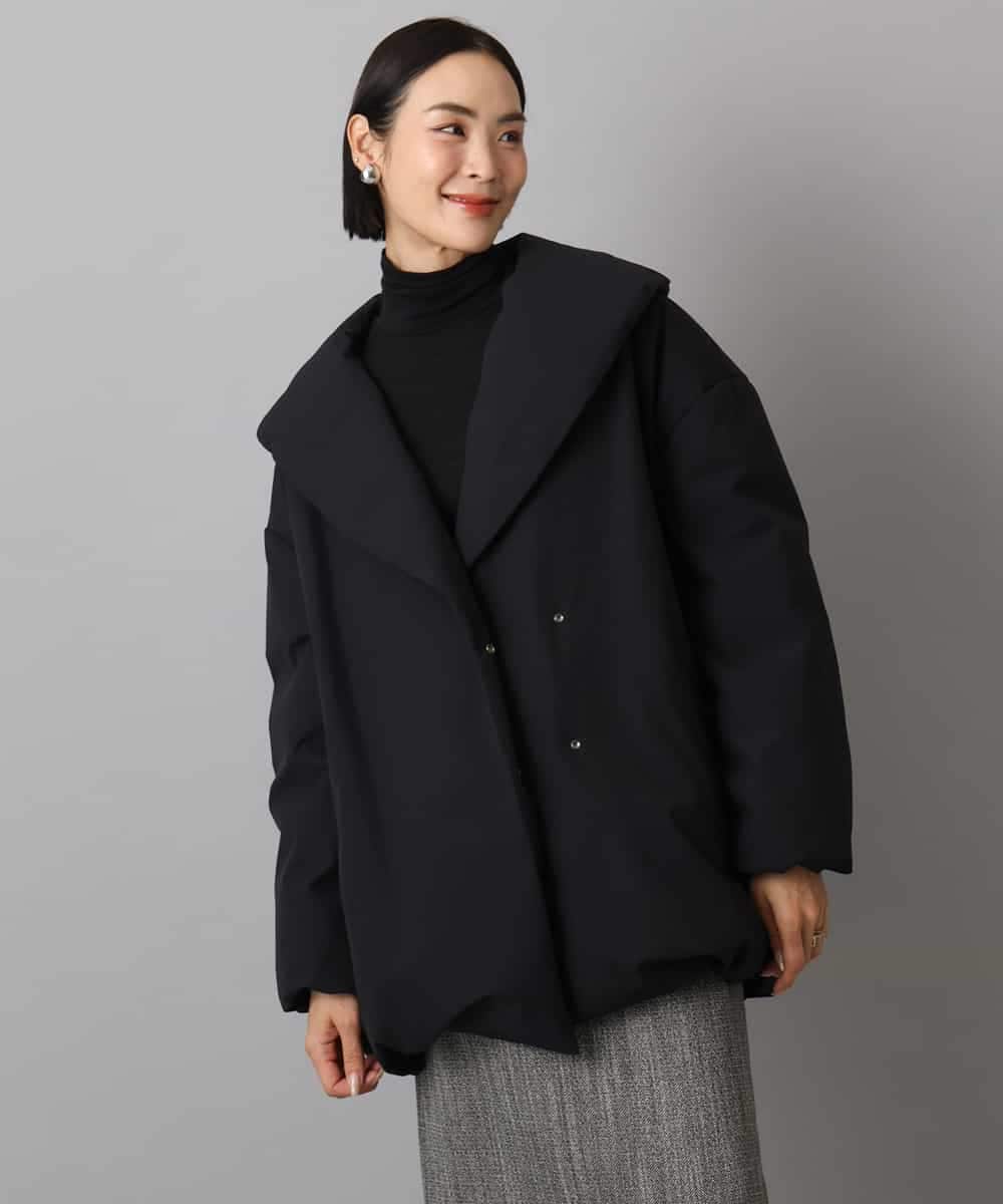 FMVBD06560 MICHEL KLEIN(ミッシェルクラン) ［撥水加工］ショールカラーダウンコート ブラック