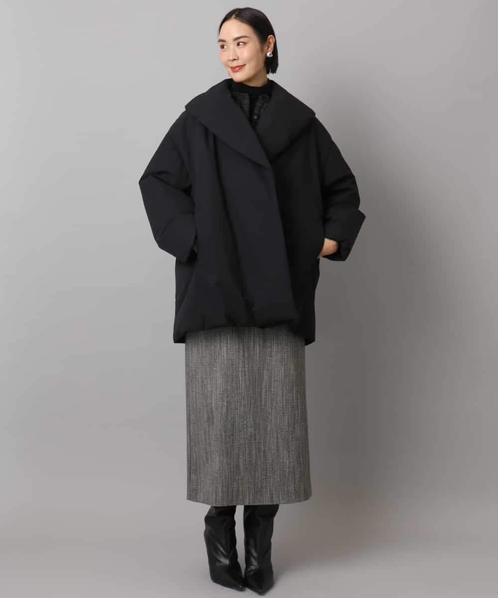 FMVBD06560 MICHEL KLEIN(ミッシェルクラン) ［撥水加工］ショールカラーダウンコート ブラック