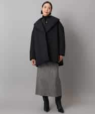 FMVBD06560 MICHEL KLEIN(ミッシェルクラン) ［撥水加工］ショールカラーダウンコート ブラック