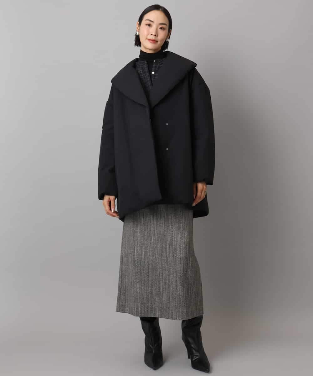 FMVBD06560 MICHEL KLEIN(ミッシェルクラン) ［撥水加工］ショールカラーダウンコート ブラック