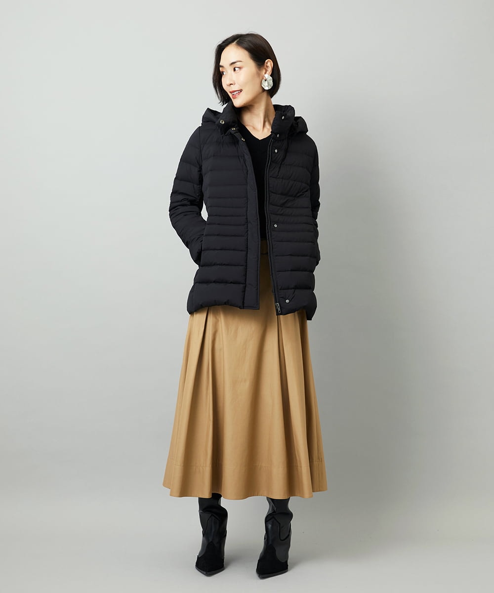 FMVBD40570 MICHEL KLEIN(ミッシェルクラン) [定番人気]2WAYストレッチダウンジャケット ライトグレー