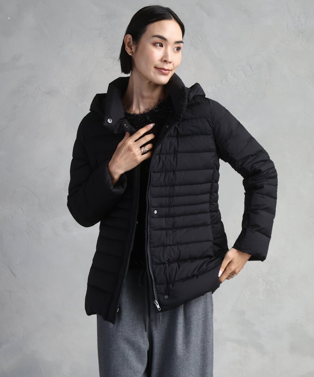 FMVBD40570 MICHEL KLEIN(ミッシェルクラン) [定番人気]2WAYストレッチダウンジャケット ライトグレー