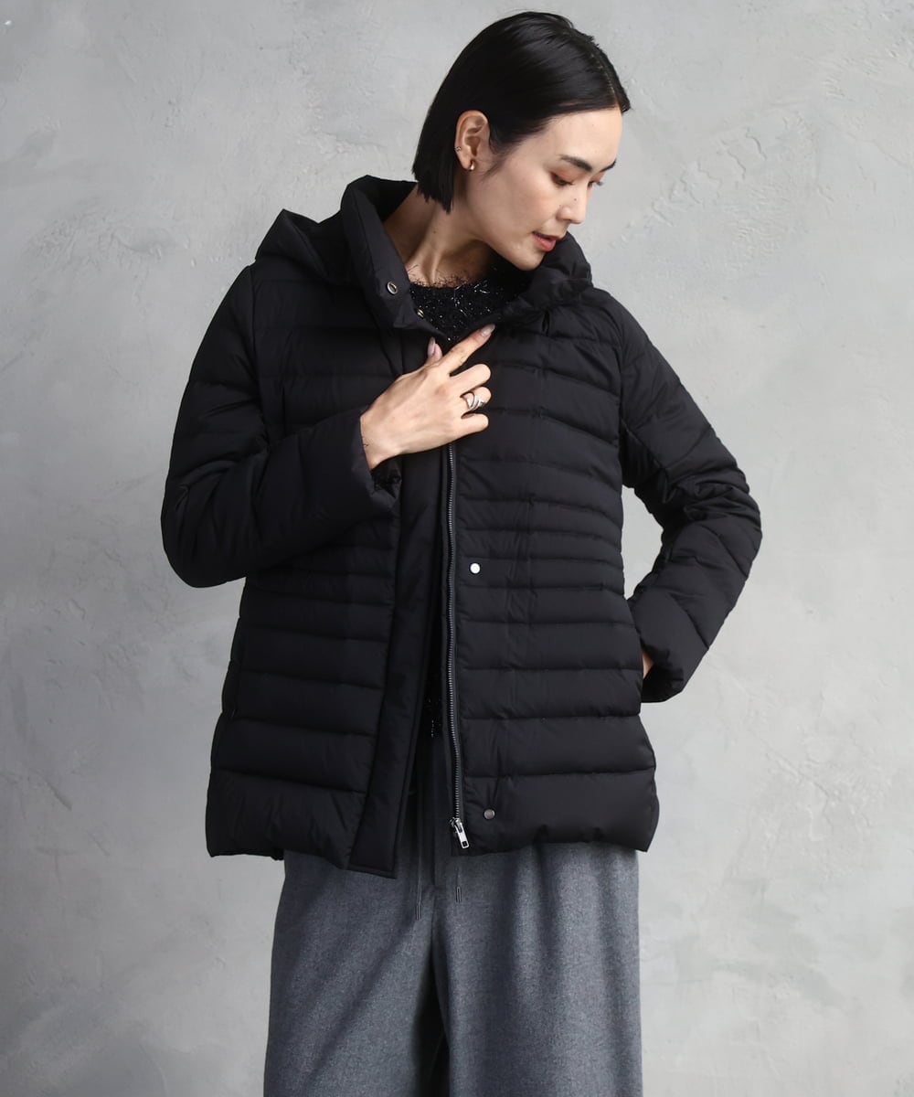 FMVBD40570 MICHEL KLEIN(ミッシェルクラン) [定番人気]2WAYストレッチダウンジャケット ライトグレー