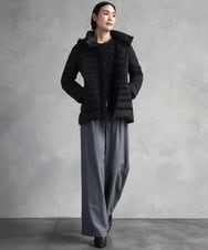 FMVBD40570 MICHEL KLEIN(ミッシェルクラン) [定番人気]2WAYストレッチダウンジャケット ライトグレー