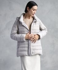 FMVBD40570 MICHEL KLEIN(ミッシェルクラン) [定番人気]2WAYストレッチダウンジャケット ライトグレー