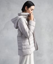 FMVBD40570 MICHEL KLEIN(ミッシェルクラン) [定番人気]2WAYストレッチダウンジャケット ライトグレー