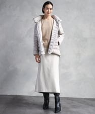 FMVBD40570 MICHEL KLEIN(ミッシェルクラン) [定番人気]2WAYストレッチダウンジャケット ライトグレー