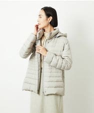 FMVBD40570 MICHEL KLEIN(ミッシェルクラン) [定番人気]2WAYストレッチダウンジャケット ライトグレー