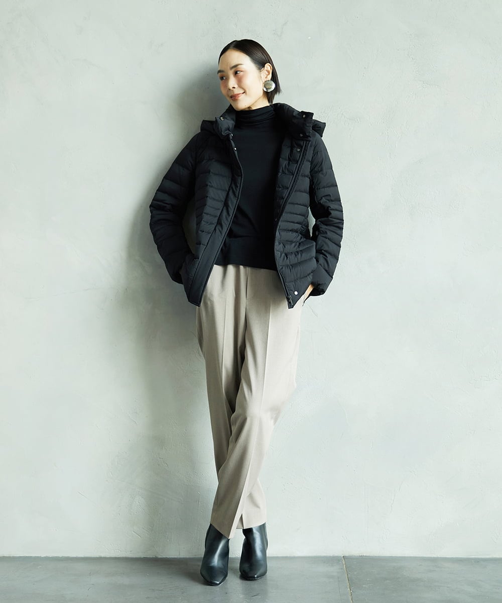 FMVBD40570 MICHEL KLEIN(ミッシェルクラン) [定番人気]2WAYストレッチダウンジャケット ライトグレー