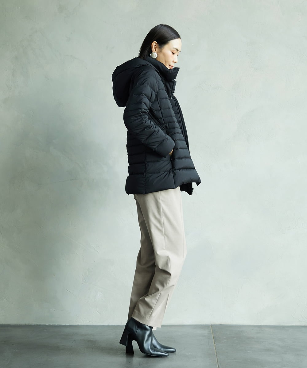 FMVBD40570 MICHEL KLEIN(ミッシェルクラン) [定番人気]2WAYストレッチダウンジャケット ライトグレー