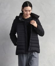 FMVBD40570 MICHEL KLEIN(ミッシェルクラン) [定番人気]2WAYストレッチダウンジャケット ブラック