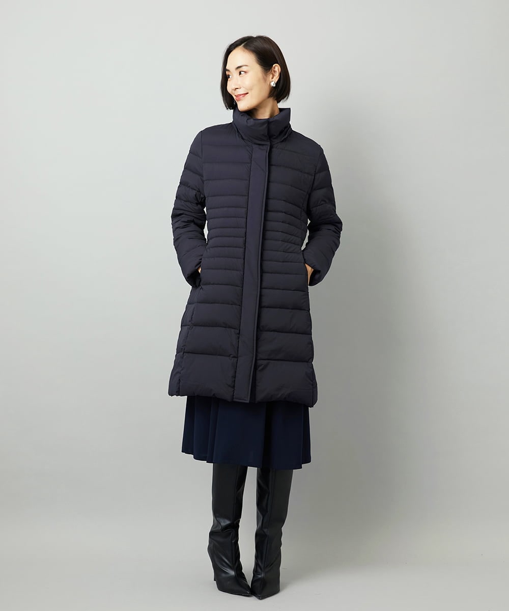 FMVBD41610 MICHEL KLEIN(ミッシェルクラン) [定番人気]2WAYストレッチダウンミドルコート ネイビー