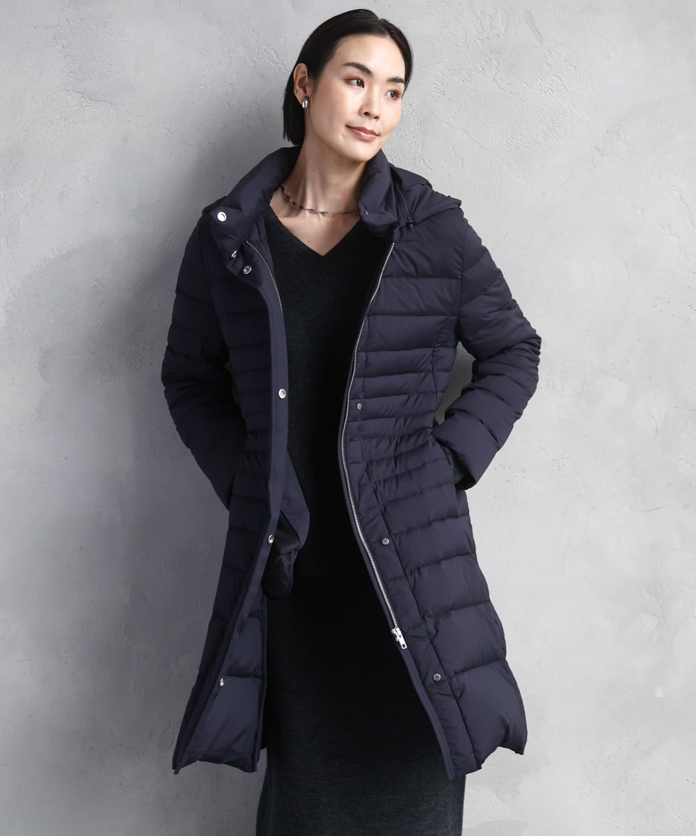 FMVBD41610 MICHEL KLEIN(ミッシェルクラン) [定番人気]2WAYストレッチダウンミドルコート ネイビー