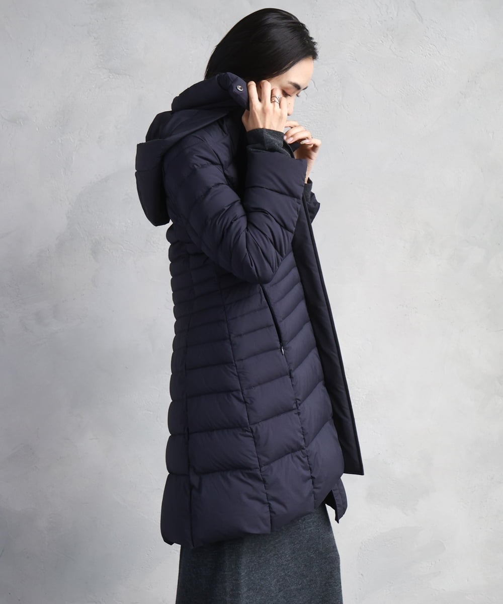 FMVBD41610 MICHEL KLEIN(ミッシェルクラン) [定番人気]2WAYストレッチダウンミドルコート ネイビー