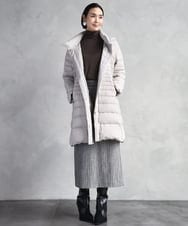 FMVBD41610 MICHEL KLEIN(ミッシェルクラン) [定番人気]2WAYストレッチダウンミドルコート ネイビー